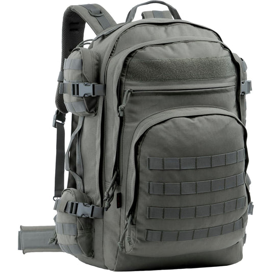 Large Tactical Backpack Bag with Stowable Shoulder Straps for Hiking, Camping, Traveling, Bug-Out 58L