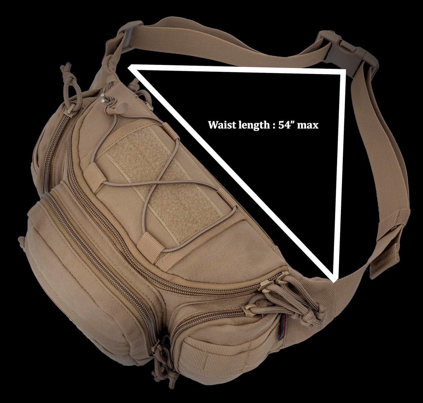 Tactical Waist Bag | Durable Fanny Pack & Crossbody Sling Pack for Outdoor Adventures, Everyday Carry, Hiking, Camping, Travel