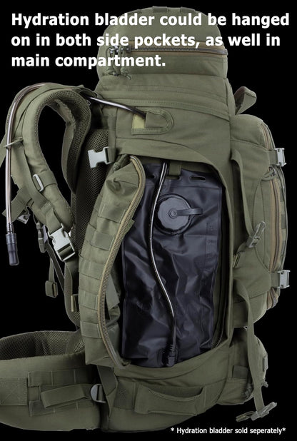 Large Internal Frame Backpack Tactical MOLLE Pack for Camping Backpacking Hunting Bushcraft Adventure 70L…