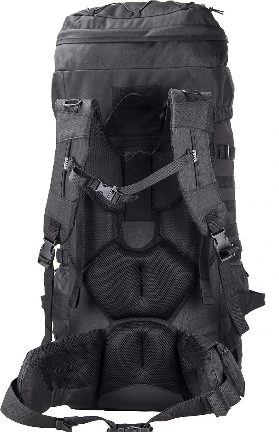 Tactical Internal Frame Backpack Military Rucksack MOLLE Patrol Pack for Hunting Hiking Camping Backpacking Trekking 70L (Black)