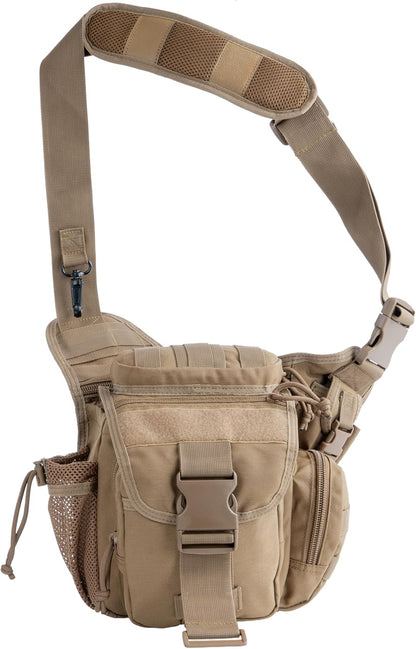 Tactical Sling Bag EDC Crossbody Pack Single Shoulder Backpack Messenger Bag for Outdoor & Urban Use 5L