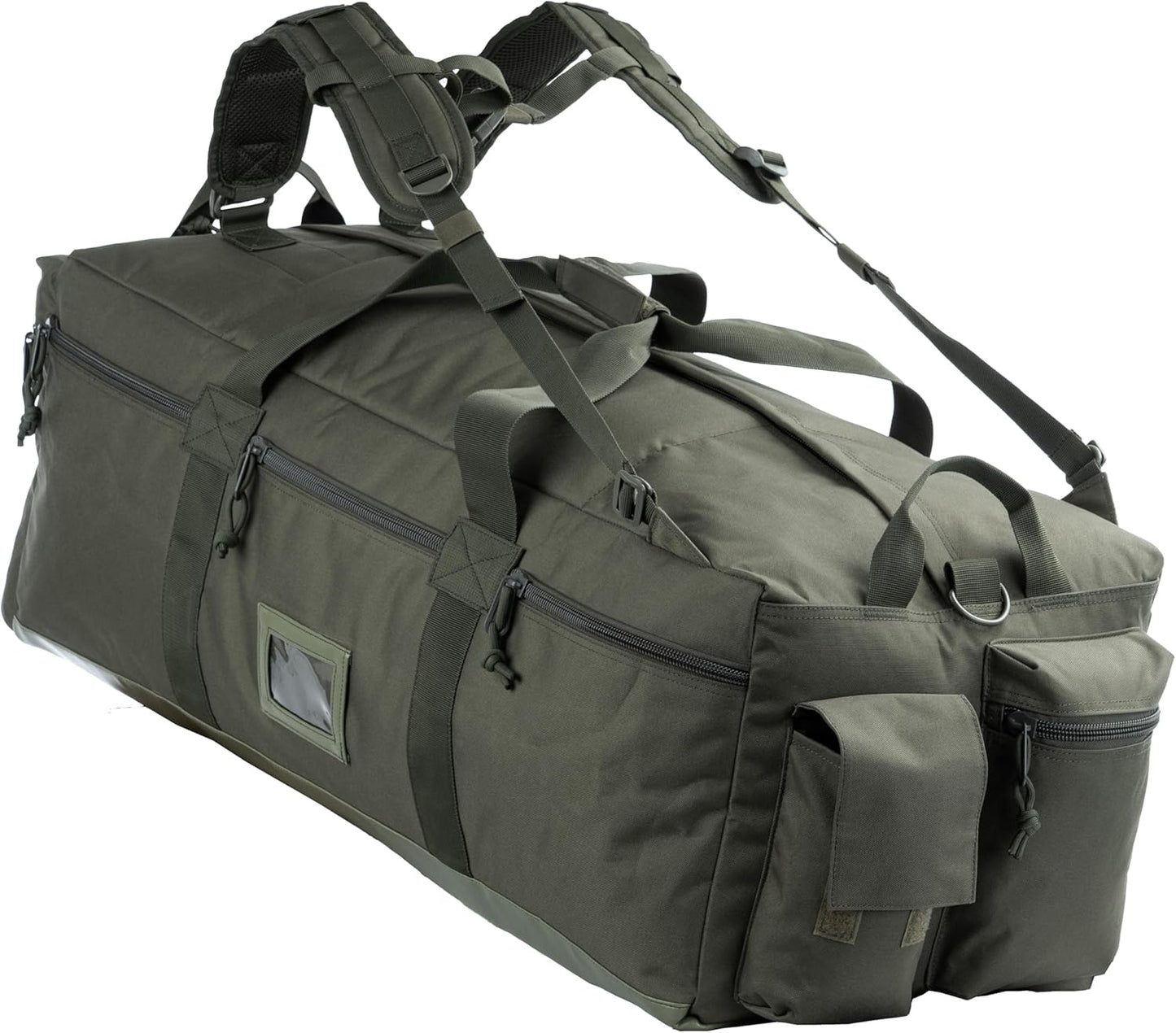 Large Military Duffle Bag Tactical Gear Load Out Bag Deployment Cargo Bag Travel Sports Equipment Duffel Luggage Bag with Backpack Straps 90L