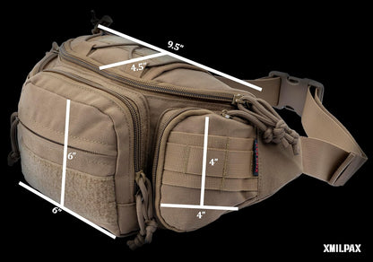 Tactical Waist Bag | Durable Fanny Pack & Crossbody Sling Pack for Outdoor Adventures, Everyday Carry, Hiking, Camping, Travel