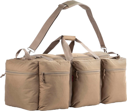 100L Large Military Duffle Bag Deployment Duffel Bag Sports Equipment Travel Luggage Bag with Detachable Backpack Straps…