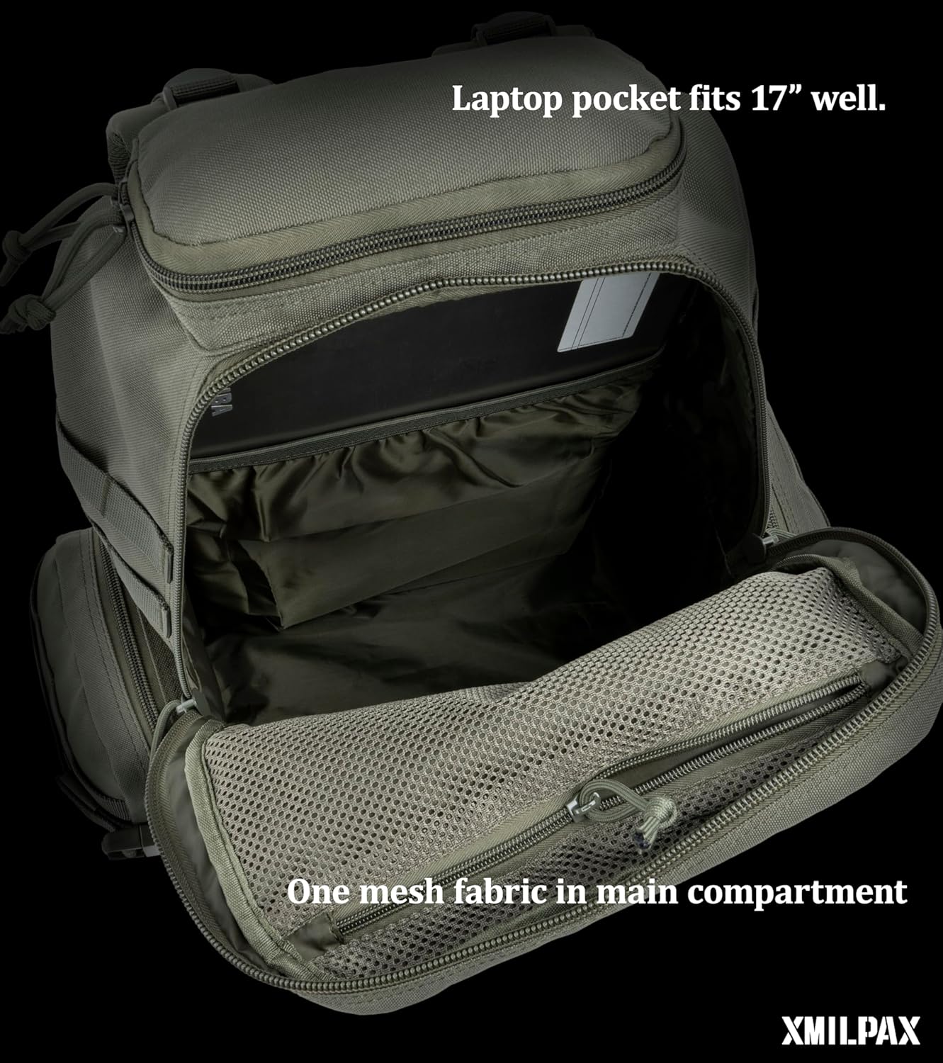 Tactical Backpack EDC Bag MOLLE Daily Pack for Men and Women Every Day Carrying Hiking Camping Travel 22L