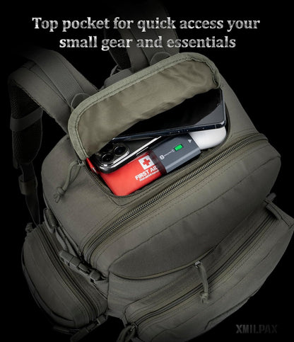Tactical Backpack EDC Bag MOLLE Daily Pack for Men and Women Every Day Carrying Hiking Camping Travel 22L
